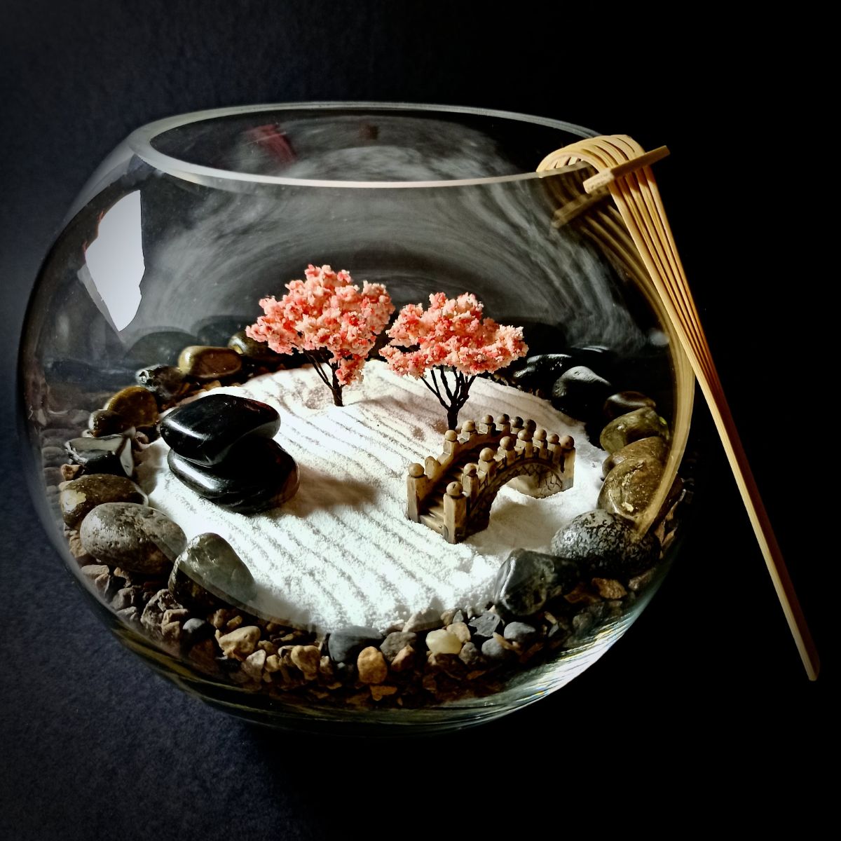 The Zen Garden Black Background